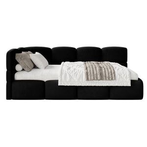 Selsey POSTEĽ PRE MLÁDEŽ Cloudy čierna 120 cm, velúr Easy-Clean vyobraziť