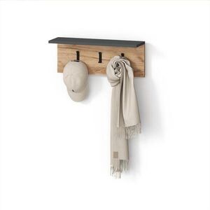 Livinity® NÁSTENNÝ VEŠIAK Ortello Antracit/zlatý dub 60 x 21.6 cm vyobraziť