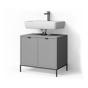 Livinity® SPODNÁ SKRINKA POD UMÝVADLO ATERNO Šedá 70 x 63 cm s dverami vyobraziť