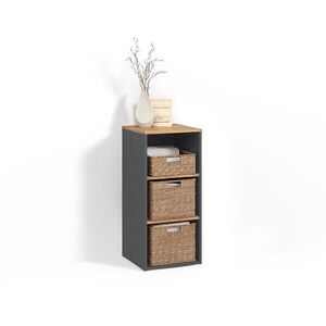Livinity® SKRINKA NA PRÁČKU Paolina Antracit/zlatý dub 40.2 x 88.2 cm vyobraziť