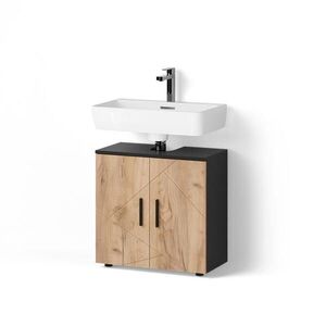 Livinity® SPODNÁ SKRINKA POD UMÝVADLO Ronco Goldkraft dub/antracit 60 x 59 cm vyobraziť