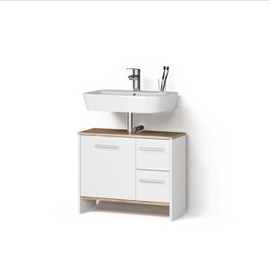 Livinity® SPODNÁ SKRINKA POD UMÝVADLO Amalfi Biely/zlatý dub 70.2 x 57 cm s 2 zásuvkami a 1 dvierkami vyobraziť