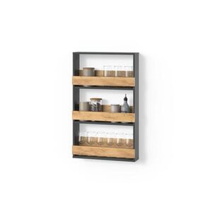 Livinity® STOJAN NA POHÁRE NA VÍNO Regusa Goldkraft dub/antracit 60 x 98 cm vyobraziť