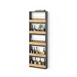 Livinity® STOJAN NA POHÁRE NA VÍNO Regusa Goldkraft dub/antracit 60 x 180 cm vyobraziť