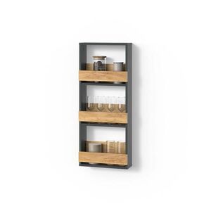 Livinity® STOJAN NA POHÁRE NA VÍNO Regusa Goldkraft dub/antracit 40 x 98 cm vyobraziť