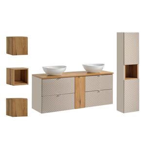 Petits-meubles KÚPEĽŇOVÝ NÁBYTOK 140.4cm Manoa 2-dielna súprava Kašmír vyobraziť