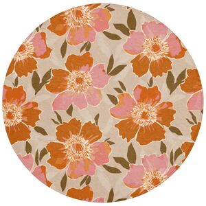 OnlyWow KÚPEĽŇOVÁ PREDLOŽKA Kvety - Motív - Retro 70x70 cm vyobraziť