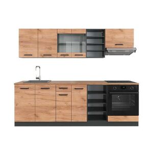 Vicco KUCHYNSKÝ KÚT R-Line Goldkraft dub/antracit 240 cm , AP Oak vyobraziť