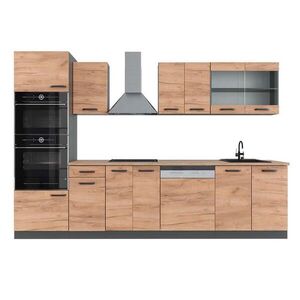 Vicco KUCHYNSKÝ KÚT R-Line Dub Goldkraft 300 cm s vysokou skriňou, dub AP vyobraziť