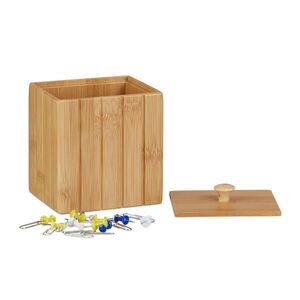 Relaxdays KRABICA Prírodná z bambusu s vekom 11, 5 cm vyobraziť