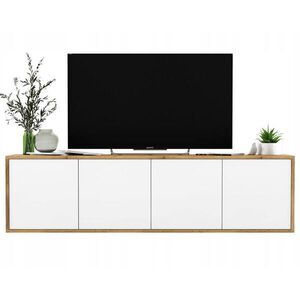 Meble Lindner TV stolík Apollo2 dub Wotan / biela matná 150 cm vyobraziť