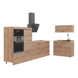 Vicco KUCHYŇA Fame-Line, Dub Goldkraft/Dub Goldkraft, 380 cm, AP Oak vyobraziť