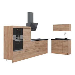 Vicco KUCHYŇA Fame-Line, Dub Goldkraft/Dub Goldkraft, 380 cm bez pracovnej dosky vyobraziť