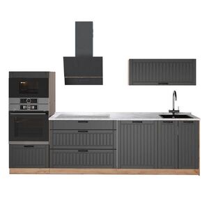 Vicco KUCHYNKA Fame-Line, Tmavo-sivá/Dub Goldkraft, 280 cm, AP Marble vyobraziť