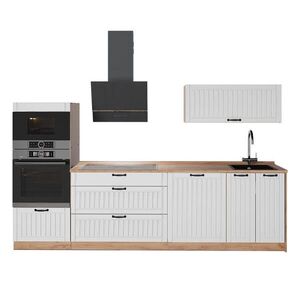 Vicco KUCHYNKA Fame-Line, Biely vidiecky dom/Dub Goldkraft, 280 cm bez pracovnej dosky vyobraziť