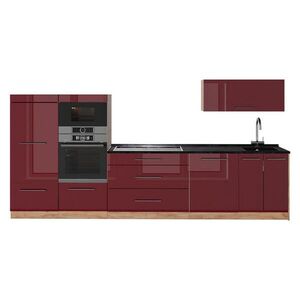 Vicco KUCHYNKA Fame-Line, Bordeaux vysoký lesk/Dub Goldkraft, 340 cm, AP Antracit vyobraziť