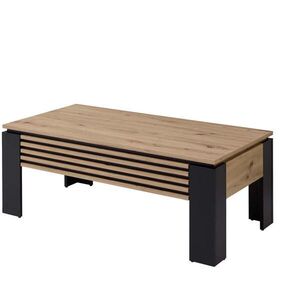 MID.YOU KONFERENČNÝ STOLÍK, čierna, dub artisan, kompozitné drevo, 60/110/43-65 cm vyobraziť