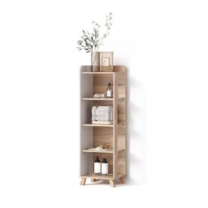 Livinity® KÚPEĽŇOVÝ NÁBYTOK Marano, Sonoma/biely, 40 x 128 cm so 4 priehradkami vyobraziť