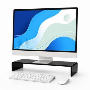 Relaxdays STOJAN Čierny akryl na monitor vyobraziť