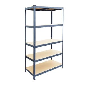 Relaxdays REGÁL Antracit ťažkotonážny 5 políc 180 cm vyobraziť