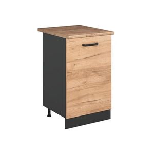 Vicco KUCHYNSKÁ SPODNÁ SKRINKA R-Line, Dub Goldkraft/antracitová, 50 cm Goldkraft tammi työtaso vyobraziť