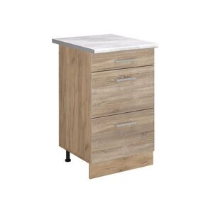 Vicco KUCHYNSKÁ SPODNÁ SKRINKA R-Line, Sonoma/Dub Goldkraft, 50 cm Marmori työtaso vyobraziť