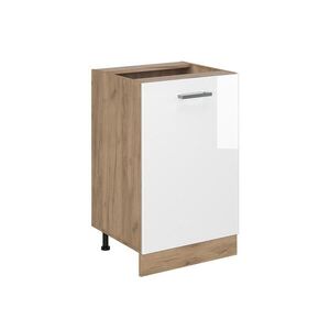 Vicco KUCHYNSKÁ SPODNÁ SKRINKA R-Line, Biely vysoký lesk/Dub Goldkraft, 50 cm bez pracovnej dosky vyobraziť