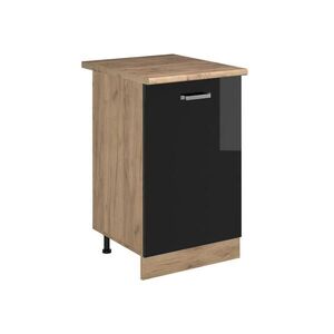 Vicco KUCHYNSKÁ SPODNÁ SKRINKA R-Line, Čierny vysoký lesk/Dub Goldkraft, 50 cm Goldkraft tammi työtaso vyobraziť