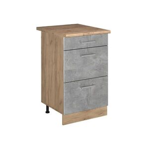 Vicco KUCHYNSKÁ SPODNÁ SKRINKA R-Line, betón/Dub Goldkraft, 50 cm Goldkraft tammi työtaso vyobraziť