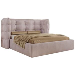 MKS ČALÚNENÁ POSTEĽ FLONELLE CLASSIC 160/200 - Mauve Samet - Matrac Multipocket vyobraziť