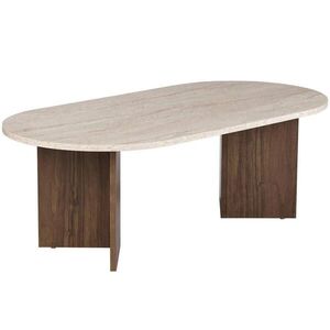 MID.YOU KONFERENČNÝ STOLÍK, farba vlašského orecha, slonovinová, kompozitné drevo, 119/40/60 cm vyobraziť