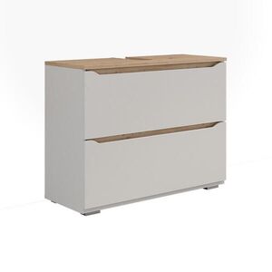 Vicco SPODNÁ SKRINKA POD UMÝVADLO Ruben, biely/Remeselný dub, 80.2 x 62.5 cm s 2 zásuvkami vyobraziť