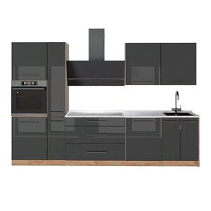 Vicco KUCHYNKA Fame-Line, Antracit vysoký lesk/Dub Goldkraft, 310 cm, AP Marble vyobraziť