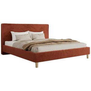 MKS ČALÚNENÁ POSTEĽ LUMARO CLASSIC 180/200 - Oranžová Plyš - Matrac Foam vyobraziť
