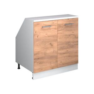 Vicco KUCHYNSKÁ SKRIŇA PRE ŠIKMÉ STRECHY R-Line Dub Goldkraft 80 cm s 2 dverami, korpus skrine hĺbka 60 cm vyobraziť