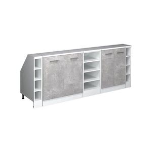 Vicco ŠATNÍKOVÁ ZOSTAVA PRE ŠIKMÉ STRECHY Rion betón 210 cm Súprava 5 korpusov skrine hĺbka 60 cm vyobraziť