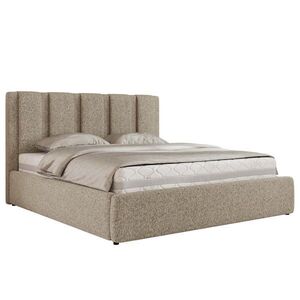 MKS ČALÚNENÁ POSTEĽ SAVINO CLASSIC 180/200 - Taupe Štruktúrovaná látka - Matrac Foam vyobraziť