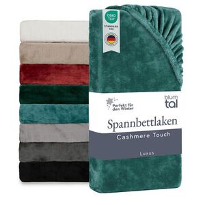 Blumtal NAPÍNACIE prestieradlo Cashmere Touch 160x200 cm Plüsch Petrol vyobraziť