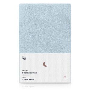 Blumtal FROTÉ napínacie prestieradlo s certifikátom Oeko-TEX, 160x200x30cm, Hellblau vyobraziť
