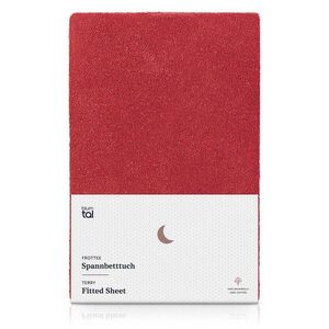 Blumtal FROTÉ napínacie prestieradlo s certifikátom Oeko-TEX, 138x190x30cm, Rot vyobraziť