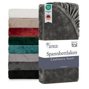 Blumtal NAPÍNACIE prestieradlo Cashmere Touch 160x200 cm Plüsch Schwarz vyobraziť