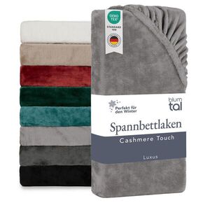 Blumtal NAPÍNACIE prestieradlo Cashmere Touch 160x200 cm Plüsch Grau vyobraziť