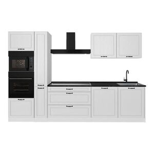Vicco KUCHYNKA R-Line, Biely vidiecky dom/biely, 310 cm antrasiitti työtaso vyobraziť
