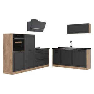 Vicco KUCHYNKA R-Line, Antracitový vidiecky dom/Dub Goldkraft, 220 cm bez pracovnej dosky vyobraziť