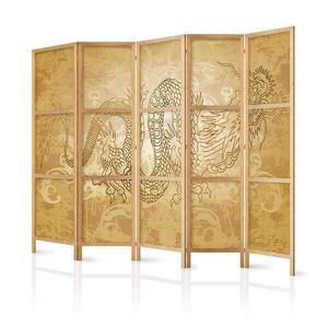 Muralo PARAVÁN Japonský 5-dielny 225x172 cm Japonský Drak vyobraziť