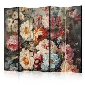 Muralo PARAVÁN Akustický 5-dielny 225x172 cm Divoké Kvety v Retro Štýle vyobraziť