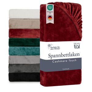Blumtal NAPÍNACIE prestieradlo Cashmere Touch 140x200 cm Plüsch Rot vyobraziť