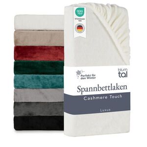 Blumtal NAPÍNACIE prestieradlo Cashmere Touch 180x200 cm Plüsch Ivory - Weiß vyobraziť
