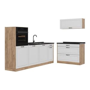 Vicco KUCHYNSKÝ KÚT R-Line, Biely vidiecky dom/Dub Goldkraft, 220 cm bez pracovnej dosky vyobraziť