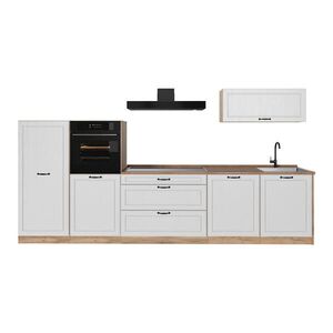 Vicco KUCHYNKA R-Line, Biely vidiecky dom/Dub Goldkraft, 340 cm Goldkraft tammi työtaso vyobraziť